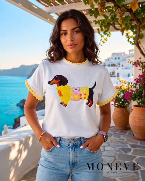 T-shirt Sunny Dachshund – Edycja Limitowana
