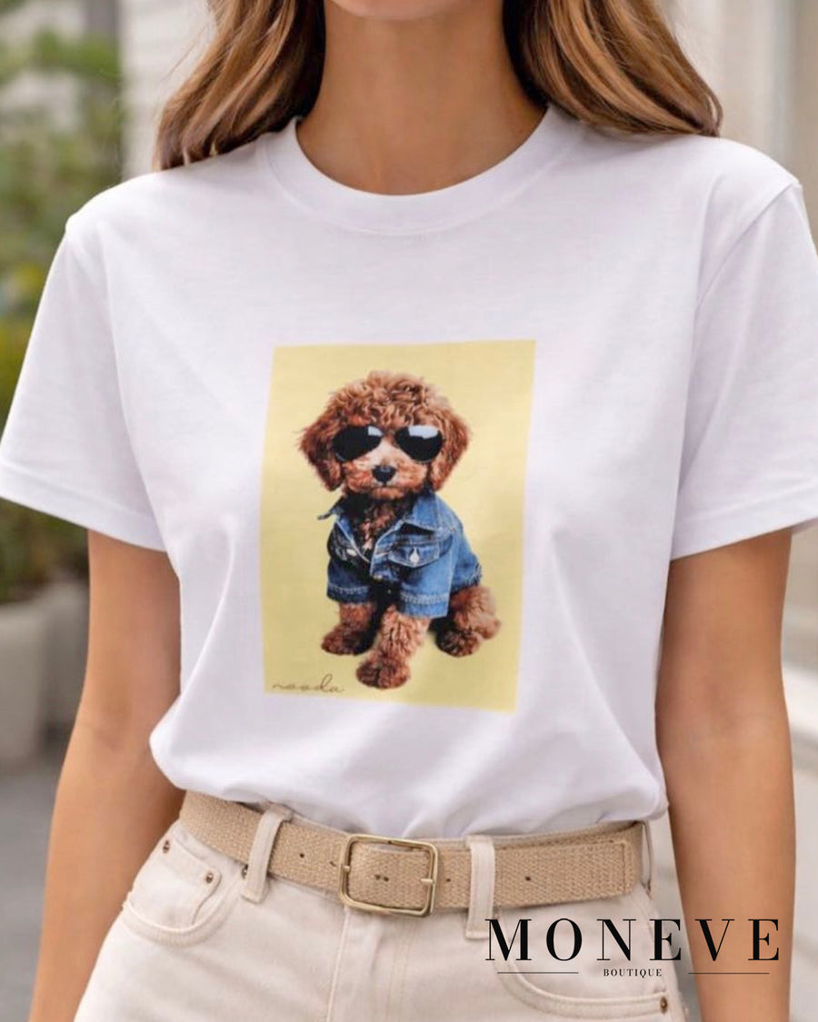 T-shirt Cool Dog by Nooda - Zabawny Akcent w Twojej Szafie