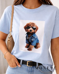 T-shirt Cool Dog by Nooda - Zabawny Akcent w Twojej Szafie — widok 2
