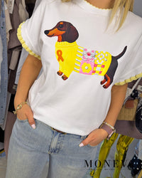T-shirt Sunny Dachshund – Edycja Limitowana — widok 2