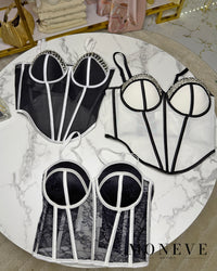Gorset Lace Contrast – Zmysłowa Koronka i Nowoczesny Design — widok 4