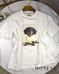T-shirt Puppy LA – Uroczy Akcent w Twojej Garderobie — widok 4
