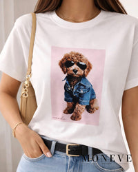 T-shirt Cool Dog by Nooda - Zabawny Akcent w Twojej Szafie — widok 3