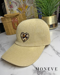 Czapka Bejsbolówka „Leopard Heart” – Jasna Plecionka — widok 2