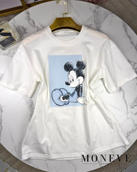 T-shirt Mickey Paris – Klasyczny Basic z Nutką Magii — widok 3