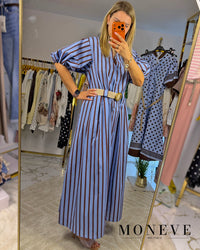 Letnia Maxi Sukienka w Paski - Wakacyjny Chic — widok 5
