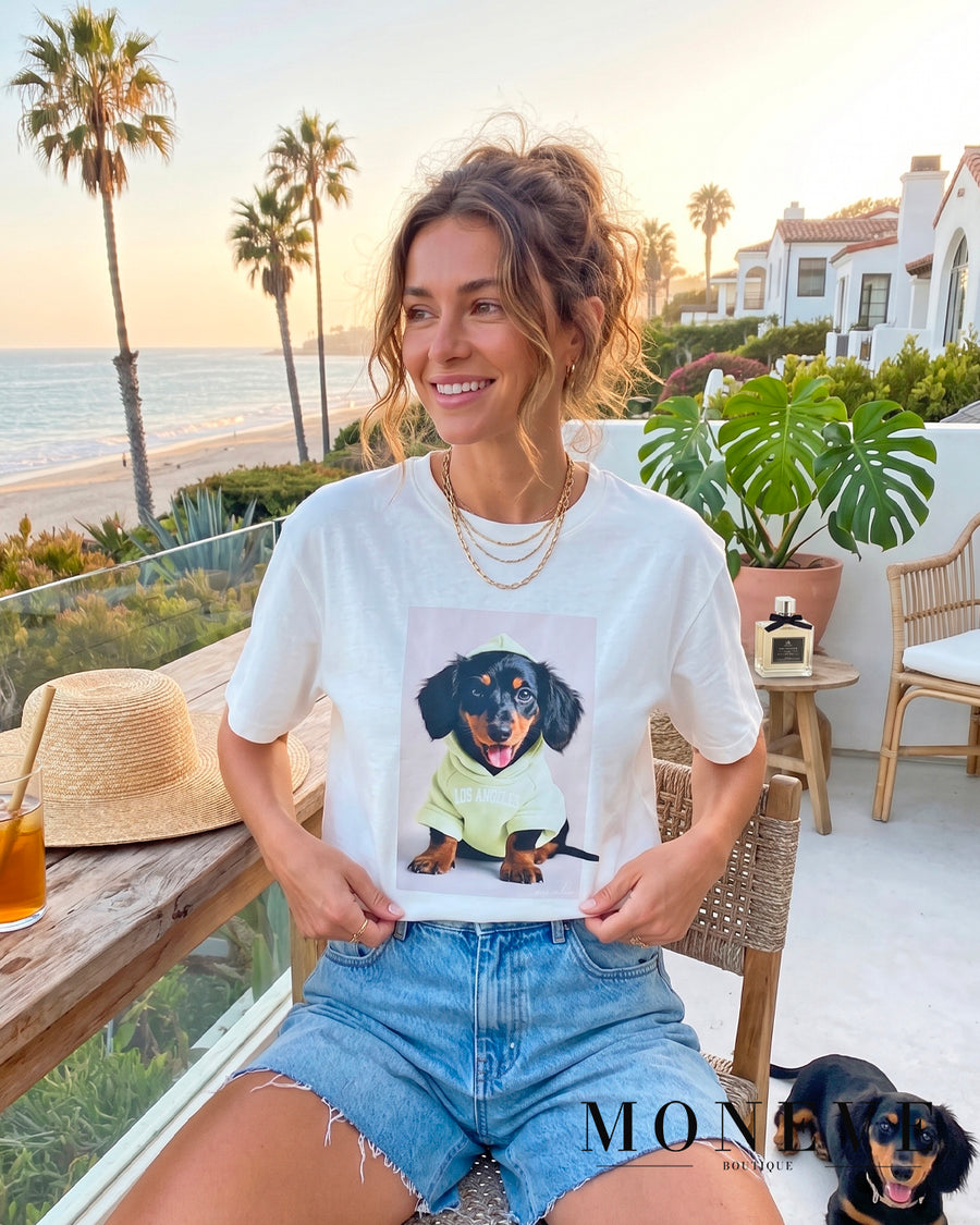 T-shirt Puppy LA – Uroczy Akcent w Twojej Garderobie